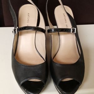 Antonio Melani black heels size 9